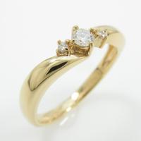 K18YG ダイヤモンドリング