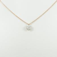 【リメイク】K18PG ダイヤモンドネックレス 0．509ct・J・VS2・GOOD20％引き