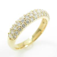 K18YG パヴェ ダイヤモンドリング