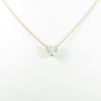 【リメイク】K18YG ダイヤモンドネックレス 1．074ct・H・SI2・ハートシェイプ