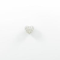 ポンテヴェキオ ハート ダイヤモンドピアス 片耳