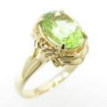 K18YG ペリドットリング
