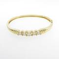 18KYG ダイヤモンドバングル