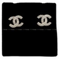 2018 春夏 新作 CHANEL シャネル ラインストーン ココマーク ミニピアス シルバー A45628 新品
