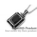 4コーナーリリーフレア ペンダント ≪トップのみ≫ メンズ ネックレス シルバー アクセサリー [シルバーペンダント] 送料無料
