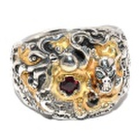 BWL(ビルウォールレザー)Graffiti Pirate w/Octopus w/stone Gold overlay and NOMAD R422BW