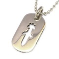 CHROME HEARTS(クロムハーツ)DogTag-SML CO Dagger スモールドッグタグカットアウトダガー