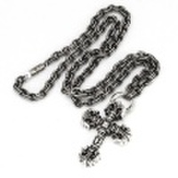 CHROME HEARTS(クロムハーツ)　フィリグリークロス/ペーパーチェーン/ Filigree Cross w/Paper Chain 20inch