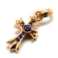 CHROME HEARTS(クロムハーツ)ベビーファット22Kパヴェブルーサファイア　Baby Fat 22K PAVE Blue Sapphire