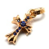 CHROME HEARTS(クロムハーツ)ベビーファット22Kパヴェブルーサファイア　Baby Fat 22K PAVE Blue Sapphire