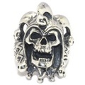 CRAZY PIG DESIGNS(クレイジーピッグ)JOKER SKULL RING ジョーカースカルリング　#1043