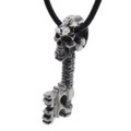 CRAZY PIG DESIGNS(クレイジーピッグ)　スカルキーペンダント Skull key　#785