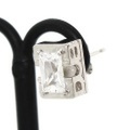 DUB collection(ダブコレクション)Side Emblem Stone rectangle Pierce ハーフピアス 【DUBj-236-2WH 】
