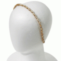 HEADDRESS NY◆ストンビーズカチューシャ◆ベージュ