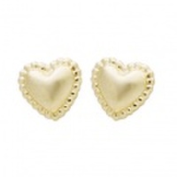 K10 アンティーク調　ハートピアス 46-5626