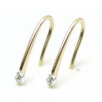 K18 ダイヤモンド　ミニフック　ピアス(SALE)