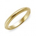 K18YG　ミルグレイン・マリッジリング（結婚指輪）2.5mm (N025H165N3*01-K18YG)
