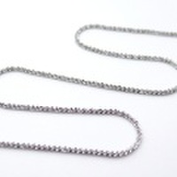 K18ホワイトゴールド　クリスクロスチェーン　60cm　1.4mm