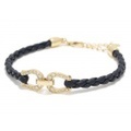SYMPATHY OF SOUL（シンパシーオブソウル）　Horseshoe Leather Bracelet - K18Yellow Gold（ホースシューレザーブレスレット - K18イエローゴールド w/ダイヤモンド）