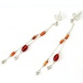 N0125 ： 『 cornelian-gantung 』 ピアス