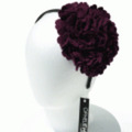 OPHELIE HATS◆ボイルウールフラワーヘッドドレス・カチューシャ◆ダークパープル