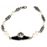 ROYAL ORDER(ロイヤルオーダー)　IDパールブレスレット　ID PEARL w/WT PEARL Bracelet　SBB2