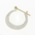 SYMPATHY OF SOUL（シンパシーオブソウル）　Moon Hoop Pierce - Silver（ムーンフープピアス - シルバー）