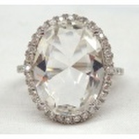 SS 水晶 & CZ デザイン　リング