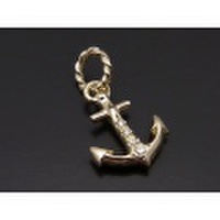SYMPATHY OF SOUL（シンパシーオブソウル）　Anchor Pendant - K10Yellow Gold w/Diamond（アンカーペンダント K10イエローゴールド w/ダイヤモンド）