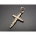 SYMPATHY OF SOUL（シンパシーオブソウル）　Dear Cross Pendant - L K10Yellow Gold w/Diamond（ディアクロスペンダント - エル K10イエローゴールド w/ダイヤモンド）