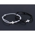 SYMPATHY OF SOUL（シンパシーオブソウル）　Gravity Cross Cord Bracelet & Anklet - K18White Gold（グラビティークロスコードブレスレット&アンクレット - K18ホワイトゴールド）