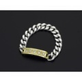 SYMPATHY OF SOUL（シンパシーオブソウル）　ID Chain Ring - Silver×K18Yellow Gold w/Diamond（アイディーチェーンリング - シルバー×K18イエローゴールド w/ダイヤモンド）