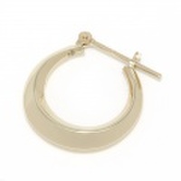 SYMPATHY OF SOUL（シンパシーオブソウル）　Moon Hoop Pierce - K10Yellow Gold（ムーンフープピアス - K10イエローゴールド）