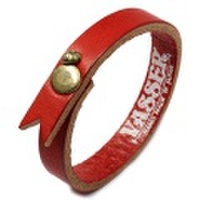 VASSER(バッサー)Casquette Boy Leather Bracelet Red(キャスケットボーイレザーブレスレットレッド)