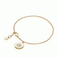 3531075 　Daisy　ブレスレット ホワイト＆GP／Georg　Jensen