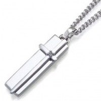 [刻印無料]　プレートクロスネックレス｜Mens（メンズ）95-2221