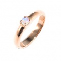 baby’s ring - K18PG 一連一石 - 10月 オパール