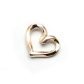 basis(ベイシス)bap020-K10YG spiral heart K10 スパイラルハートペンダントK10 GOLD