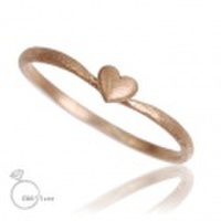 me.luxe K10PG ハート 華奢リング（ピンクゴールド）95-0800