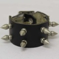 sale セール Wendy’s(ウェンディーズ) デッドストック 2連スパイクピンリストバンド ブラック 029