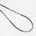 【DUB Luxury｜ダブラグジュアリー】Shine Black PG Small Necklace-Thin-　シャインブラックピンクゴールドネックレス　OD-2601【ユニセックス】