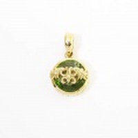 【M.G.C.】K18製ウイングロゴラウンドストーントップ/PE