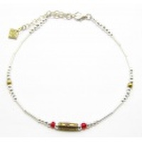 【NEXTLABEL】シルバービーズアンクレットD