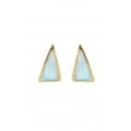 【チビ・ジュエルズ】ムーンストーンスタッズピアス　Prism Gemstone Stud Earrings /Moonstone 　メール便可