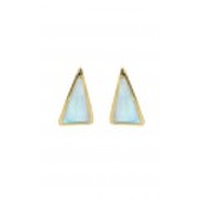 【チビ・ジュエルズ】ムーンストーンスタッズピアス　Prism Gemstone Stud Earrings /Moonstone 　メール便可