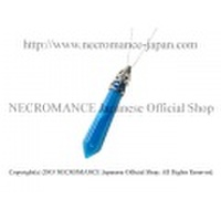 【ネクロマンス NECROMANCE】 ブルーアゲート ドロップティアーネックレス Blue Agate Drop Tear Necklace 涙 青めのう