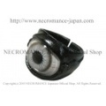 【ネクロマンス NECROMANCE】 レザー義眼リング Leather Glass Eye Ring ＜ライトグレー/Lrigt Gray/明るい灰色＞ 目玉 革
