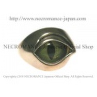 【ネクロマンス NECROMANCE】【数量限定】シルバーNEW義眼リング Silver New Eye Ring＜グリーンキャットアイ/Green Cat Eye/緑猫目＞