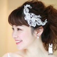 【人気定番商品】【店舗人気】 【【大人ウエディング】エレガント系ブライダル髪飾り B-197