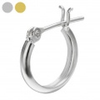 【全2色】 シンプル ラウンド フープ ピアス メンズ シルバー アクセサリー 男性 フープピアス シンプル [シルバーピアス] 片耳用(1個売り)